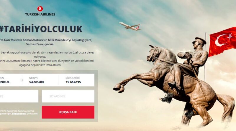 Türk Hava Yolların'dan 19 Mayıs'a Özel Uçuş