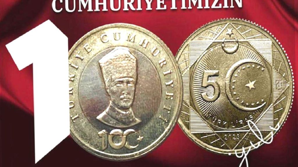 100. yıl için basılan ‘5 TL’ tanıtıldı